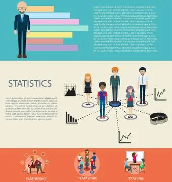 Business infographic design with elements イラスト素材