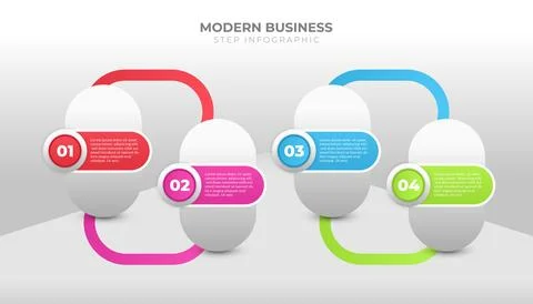 Business Infographic Design for Workflow, Layout Stock Illustration