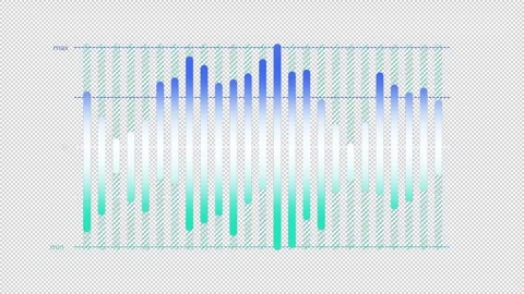 Business infographic element - animated diverging column chart design Stock Footage 329318932
