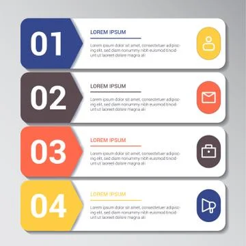 Business infographic element template Stock Illustration