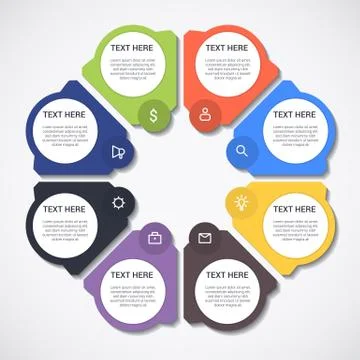 Business infographic element template Stock Illustration