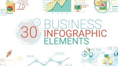 Business Infographic Elements Stock After Effects