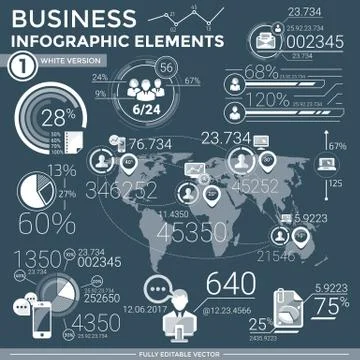 Business Infographic Elements Stock Illustration