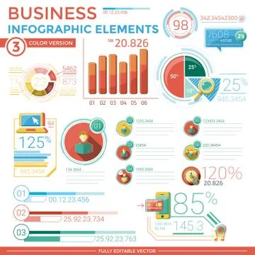 Business Infographic Elements イラスト素材