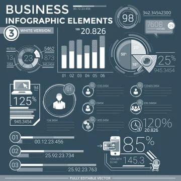 Business Infographic Elements Stockillustratie