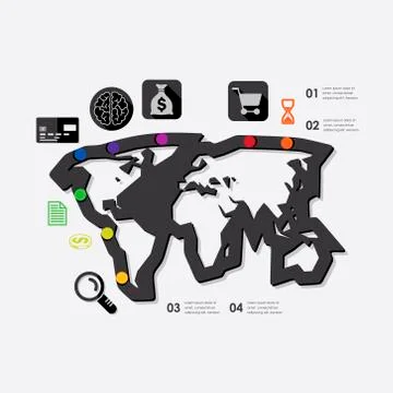 Business infographic 库存插图