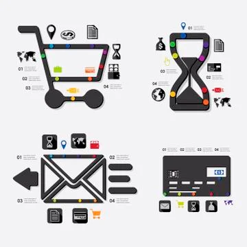 Business infographic 스톡 일러스트