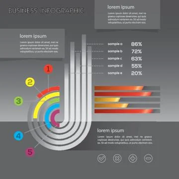Business Infographic Illustrazione stock