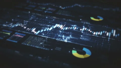 Business Infographic Presentation Display Screen Stock-Footage 203504849