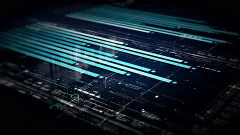 Business Infographic Presentation Display Screen Stock-Footage 220170725
