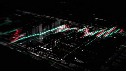 Business Infographic Presentation Display Screen Stock Footage 220170913