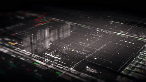 Business Infographic Presentation Display Screen Stock-Footage 220660696