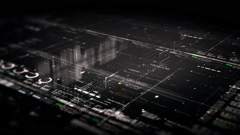 Business Infographic Presentation Display Screen Видео 220661217