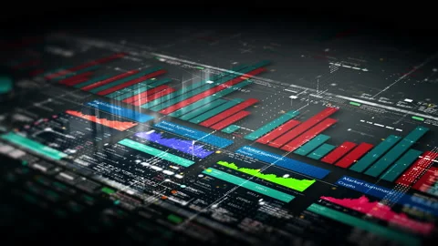 Business Infographic Presentation Display Screen Видео 223806910