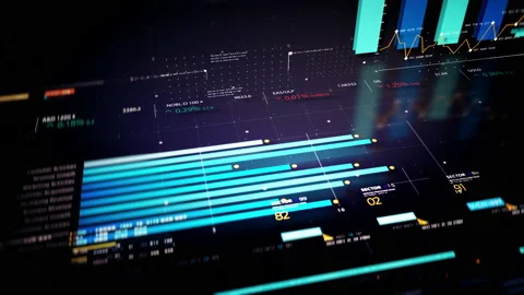 Business Infographic Presentation Display Screen Видео 234095325
