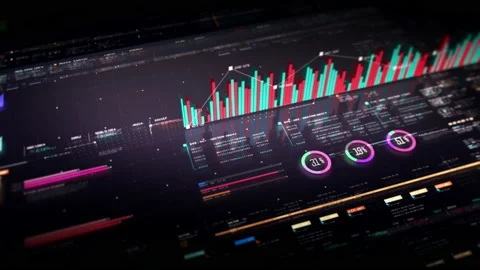 Business Infographic Presentation Display Screen Видео 236340987