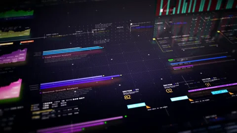 Business Infographic Presentation Display Screen Видео 236343896