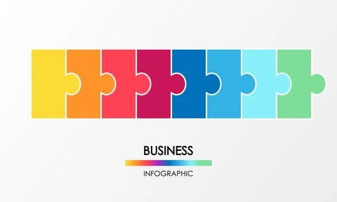 Business infographic. Presentation with elements of graph, diagram with steps 库存插图