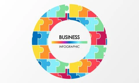 Business infographic. Presentation with elements of graph, diagram with steps Stock Illustration