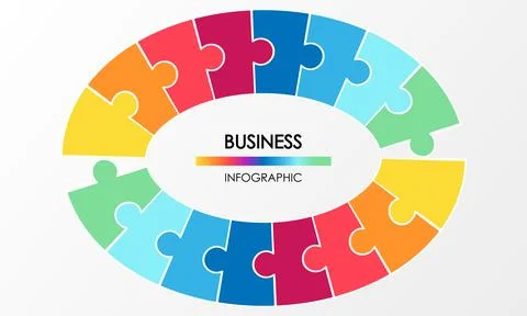 Business infographic. Presentation with elements of graph, diagram with steps 库存插图