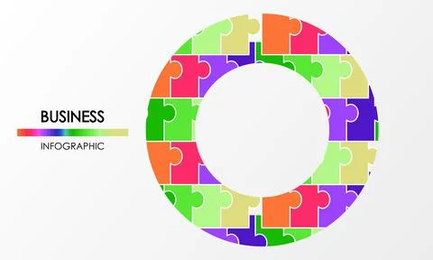 Business infographic. Presentation with elements of graph, diagram with steps イラスト素材