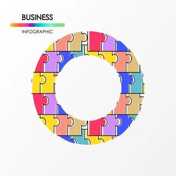 Business infographic. Presentation with elements of graph, diagram with steps Stock Illustration