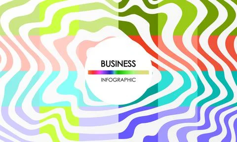 Business infographic. Presentation with elements of graph, diagram with steps 스톡 일러스트