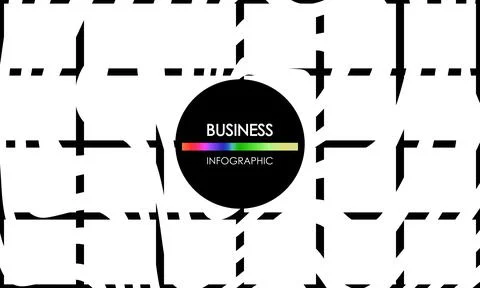 Business infographic. Presentation with elements of graph, diagram with steps Illustrazione stock