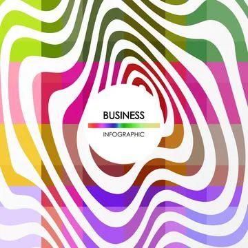 Business infographic. Presentation with elements of graph, diagram with steps イラスト素材