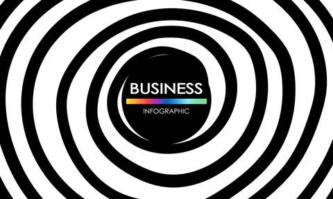 Business infographic. Presentation with elements of graph, diagram with steps イラスト素材