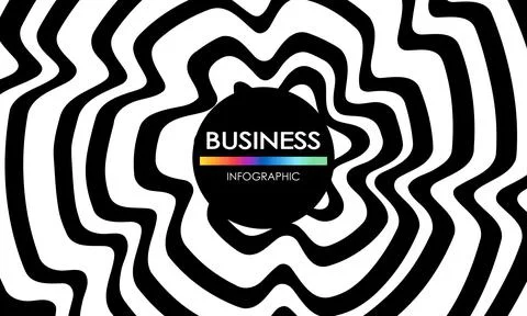 Business infographic. Presentation with elements of graph, diagram with steps イラスト素材