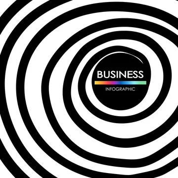 Business infographic. Presentation with elements of graph, diagram with steps Stock Illustration