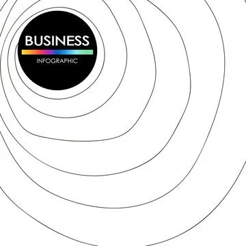 Business infographic. Presentation with elements of graph, diagram with steps 库存插图