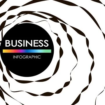 Business infographic. Presentation with elements of graph, diagram with steps 스톡 일러스트