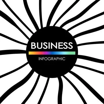 Business infographic. Presentation with elements of graph, diagram with steps イラスト素材