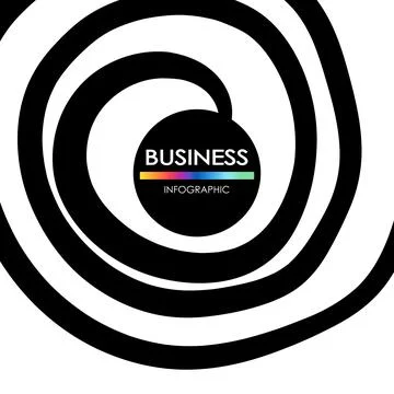 Business infographic. Presentation with elements of graph, diagram with steps 스톡 일러스트