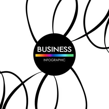 Business infographic. Presentation with elements of graph, diagram with steps 스톡 일러스트