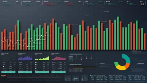 Business Infographic Screen Mock up Presentation Stock Footage 153139534