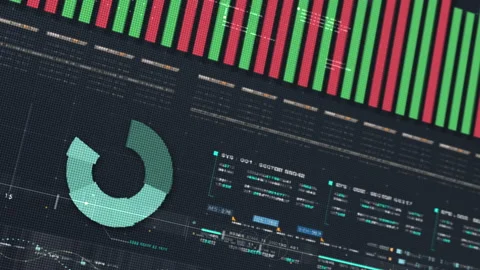 Business Infographic Screen Mock up Presentation Stock-Footage 153343881