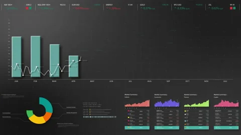 Business Infographic Screen Mock up Presentation Видео 169785568