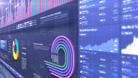 Business Infographic Screen Presentation 스톡 동영상 127404896