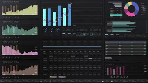 Business Infographic Showcase Presentation Display Vídeo Stock 279799370