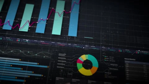 Business Infographic Showcase Presentation Display Video stock 280190957