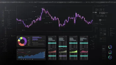 Business Infographic Showcase Presentation Display Vídeo Stock 282871309