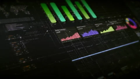 Business Infographic Showcase Presentation Display Vídeo Stock 284437575
