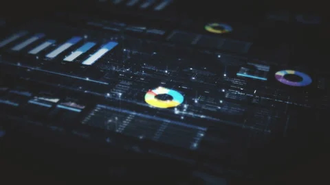 Business Infographic Showcase Presentation Display Stock Footage 286802201