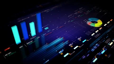 Business Infographic Showcase Presentation Display Stock Footage 302371616