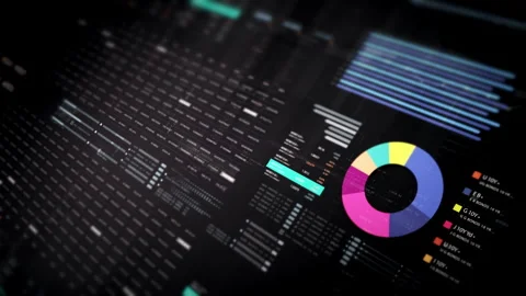 Business Infographic Showcase Presentation Display Stock Footage 305741389
