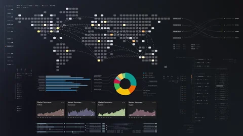 Business Infographic Showcase Presentation Display Stock Footage 308910656