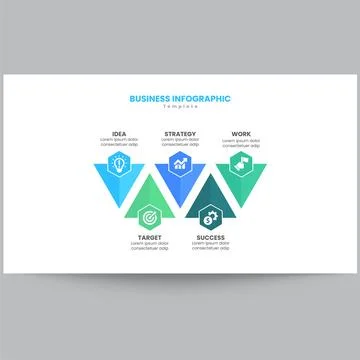 Business Infographic Slide Illustrazione stock